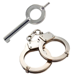 Menottes +  Clé de menottes